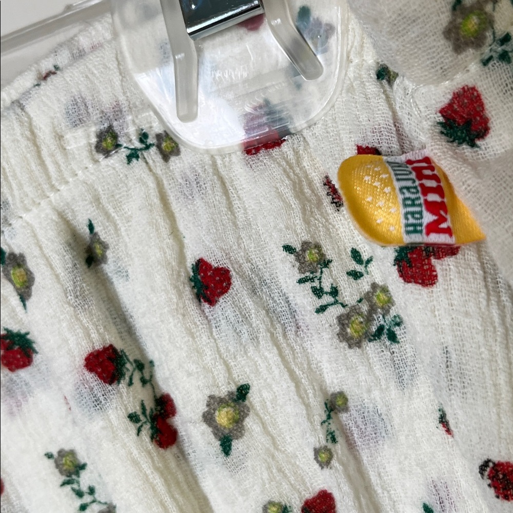 Harajuku Mini for Target Strawberry Cotton Gauze Skirt Gwen Stefani NWT Size XL - Picture 6 of 10